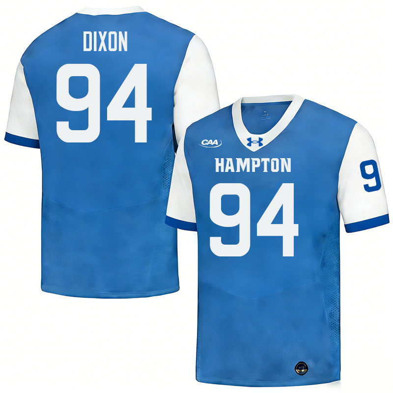 Hampton Pirates #94 Marcus Dixon College Football Jerseys,Uniforms-Blue